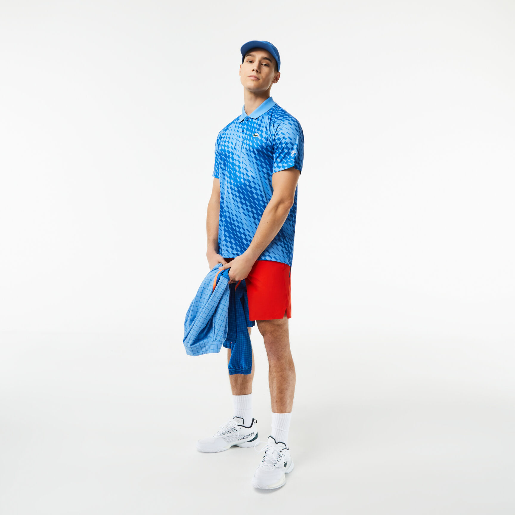 Men's Lacoste Tennis x Novak Djokovic Printed Polo Shirt Men's Lacoste Tennis x Novak Djokovic Printed Polo Shirt