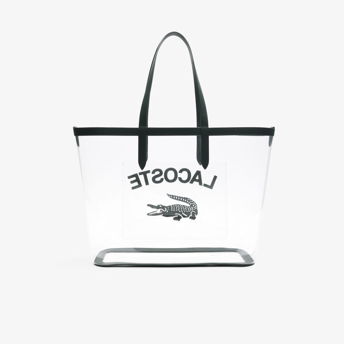 Large Anna Transparent Grained Tote Large Anna Transparent Grained Tote