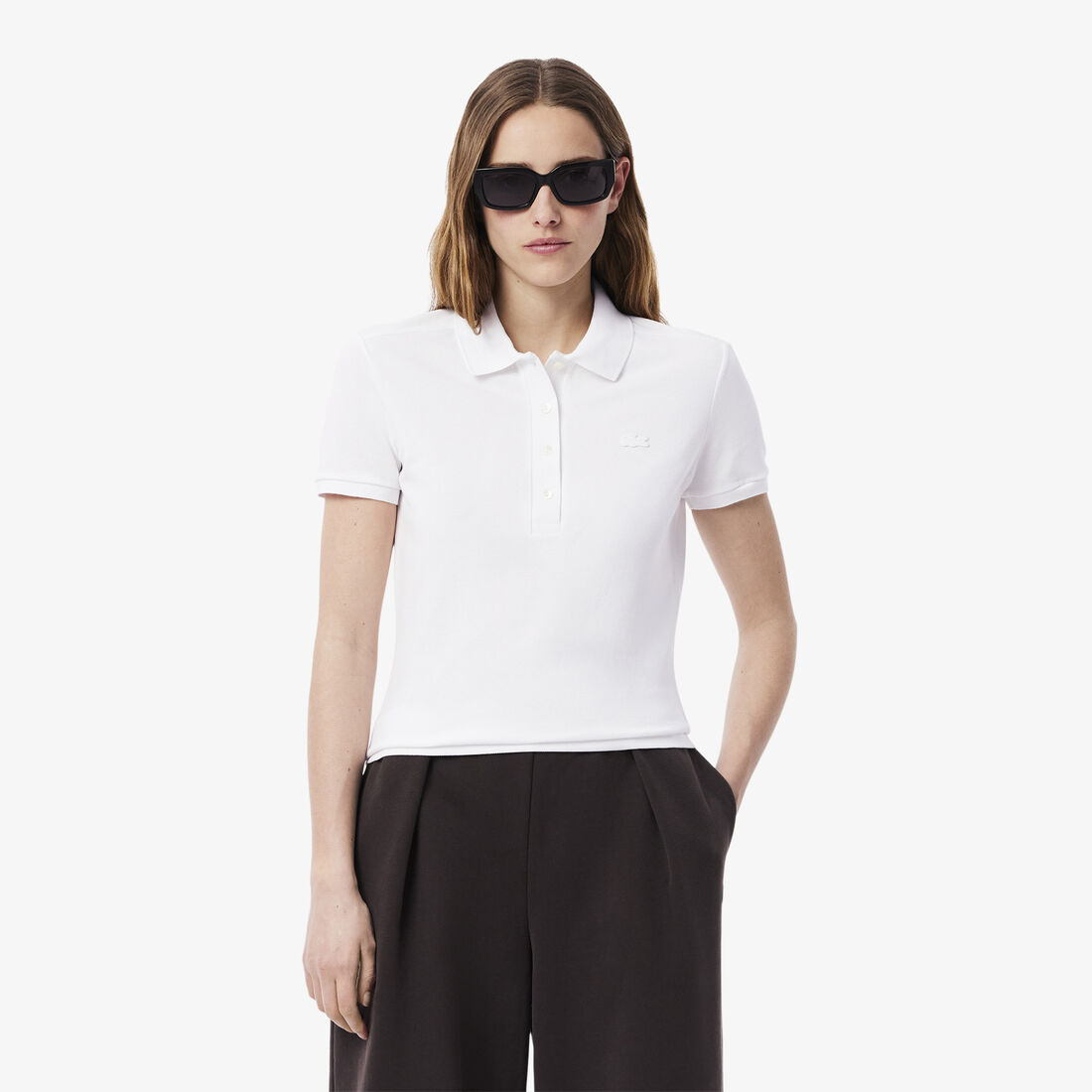 L.12.D Slim Fit Stretch Petit Pique Polo Shirt
