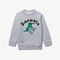 lacoste boys  crew neck fun crocodile design cotton sweatshirt