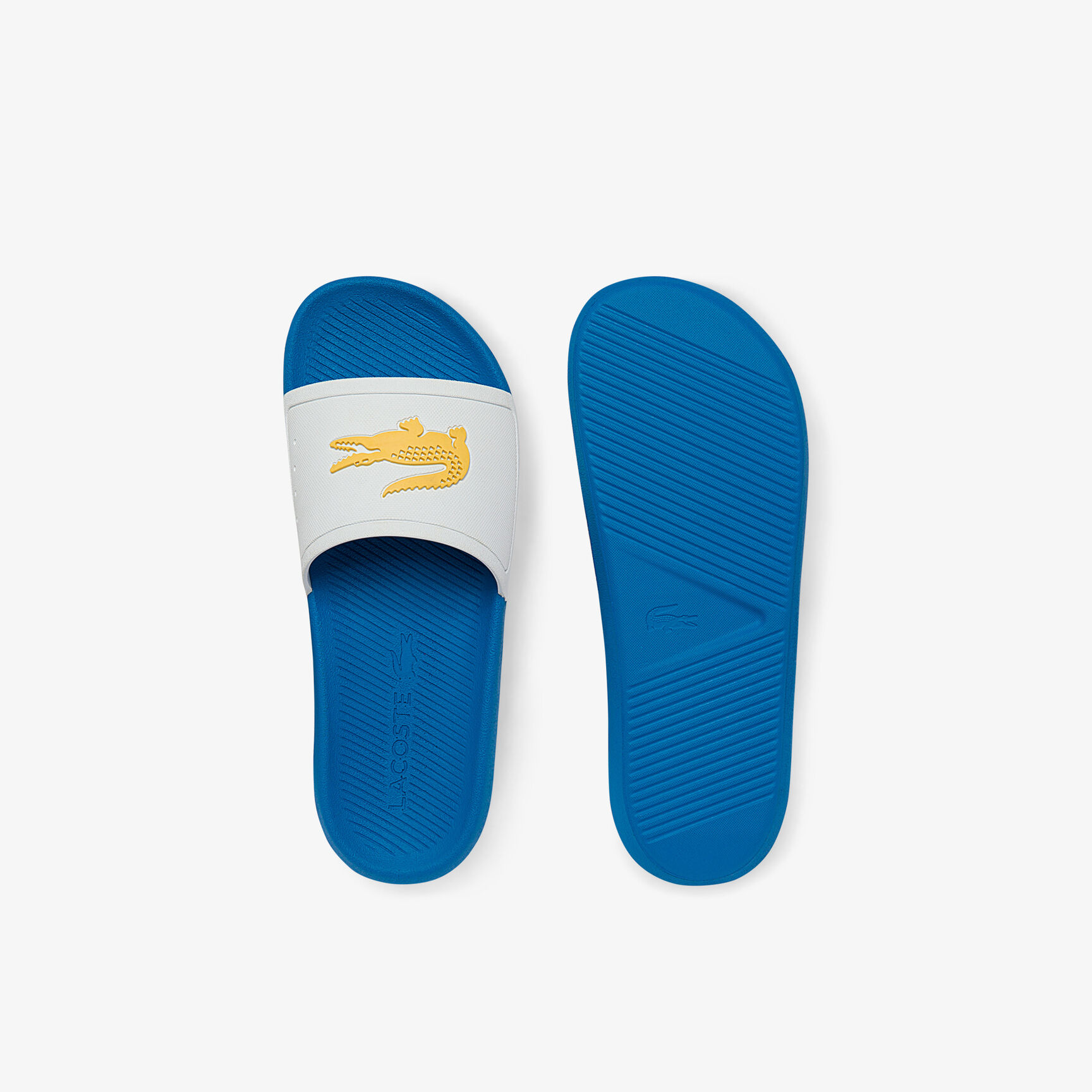 Men's Croco Synthetic Contrast Sole Slides