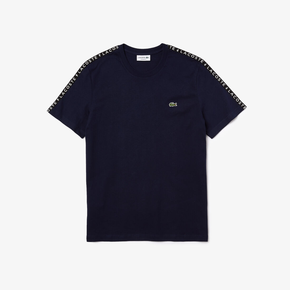 تيشيرت رجالي قطني مخطط برقبة دائرية وطبعة رقبة دائرية تيشيرت رجالي قطني مخطط برقبة دائرية وطبعة رقبة دائرية