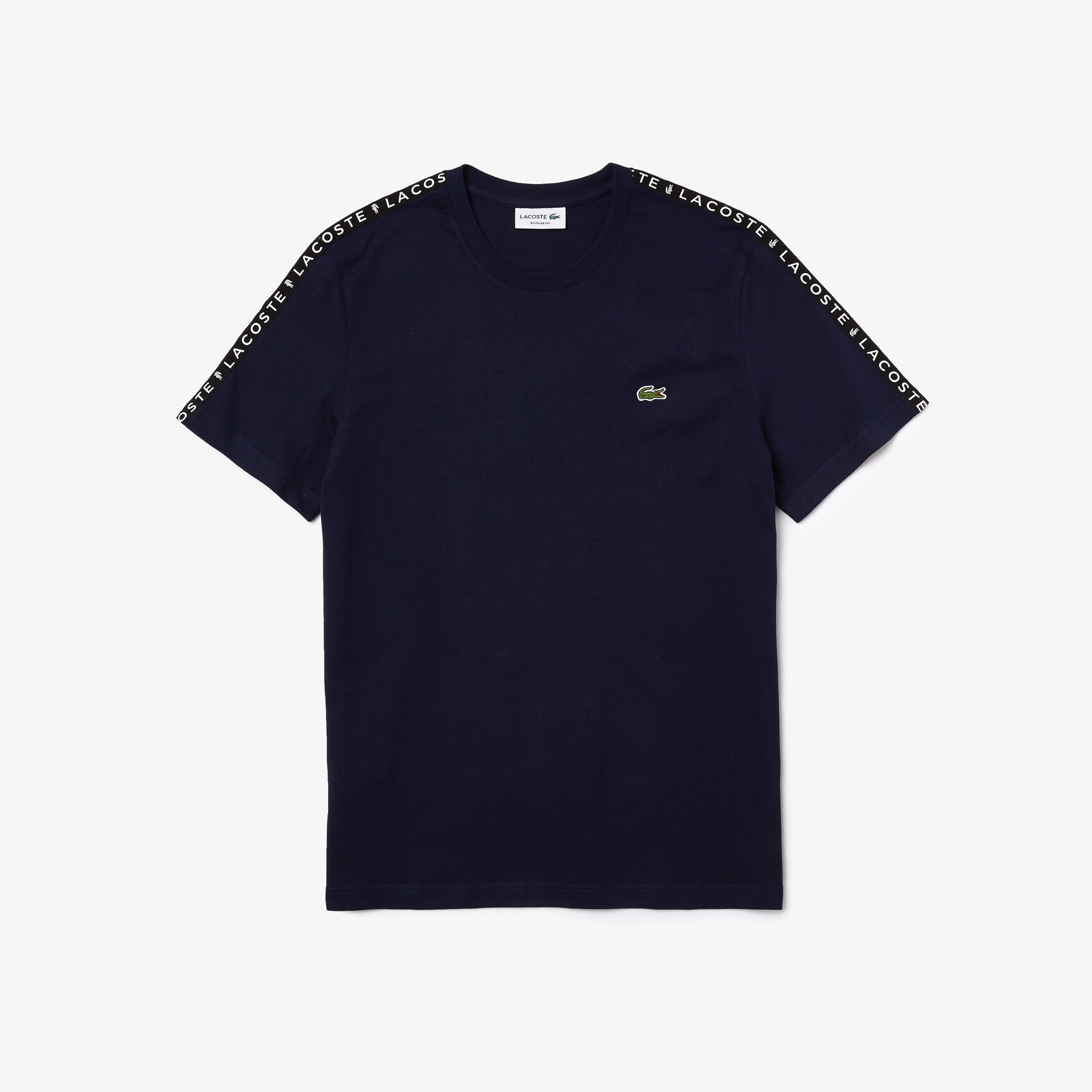 تيشيرت رجالي قطني مخطط برقبة دائرية وطبعة رقبة دائرية تيشيرت رجالي قطني مخطط برقبة دائرية وطبعة رقبة دائرية