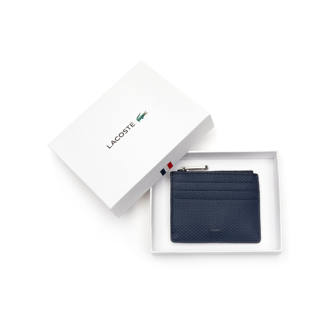 حامل البطاقات بـ 6 فتحات وجيب بسحاب من جلد بيكيه المت للرجال من مجموعة Chantaco حامل البطاقات بـ 6 فتحات وجيب بسحاب من جلد بيكيه المت للرجال من مجموعة Chantaco