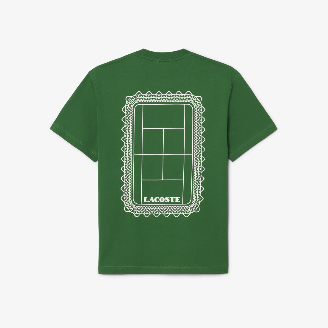 lacoste tennis print cotton jersey t shirt