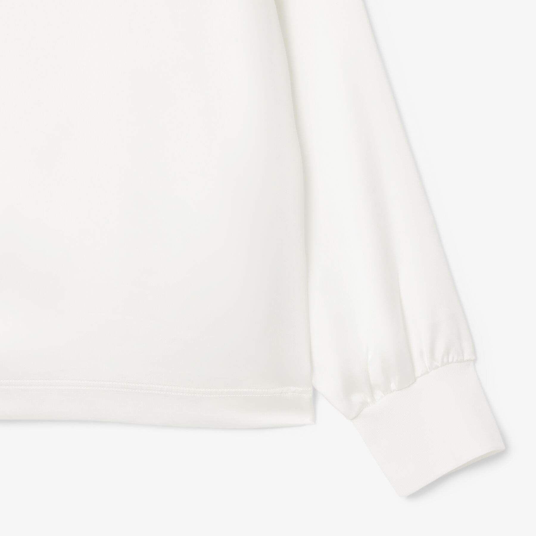 Long Sleeved Oversized Satin Polo Shirt lacoste long sleeved oversized satin polo shirt