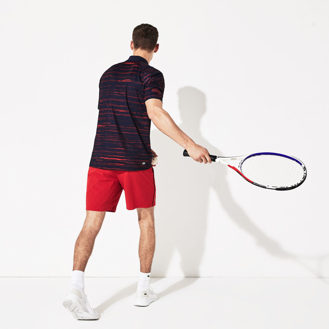 Men's Lacoste SPORT x Novak Djokovic Print Jersey Polo Shirt Men's Lacoste SPORT x Novak Djokovic Print Jersey Polo Shirt