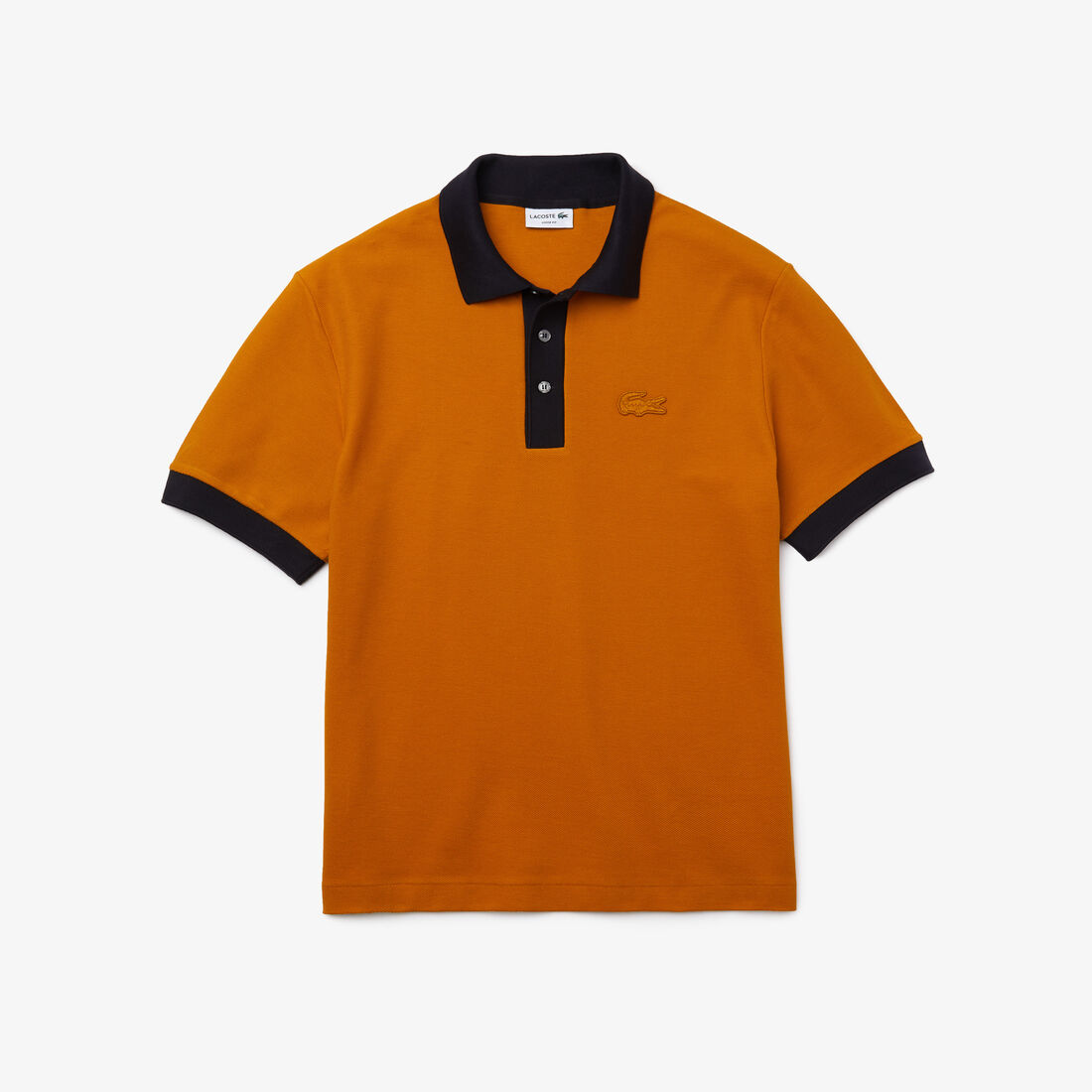 Men’s Lacoste Loose Fit Textured Cotton Piqué Polo Men’s Lacoste Loose Fit Textured Cotton Piqué Polo