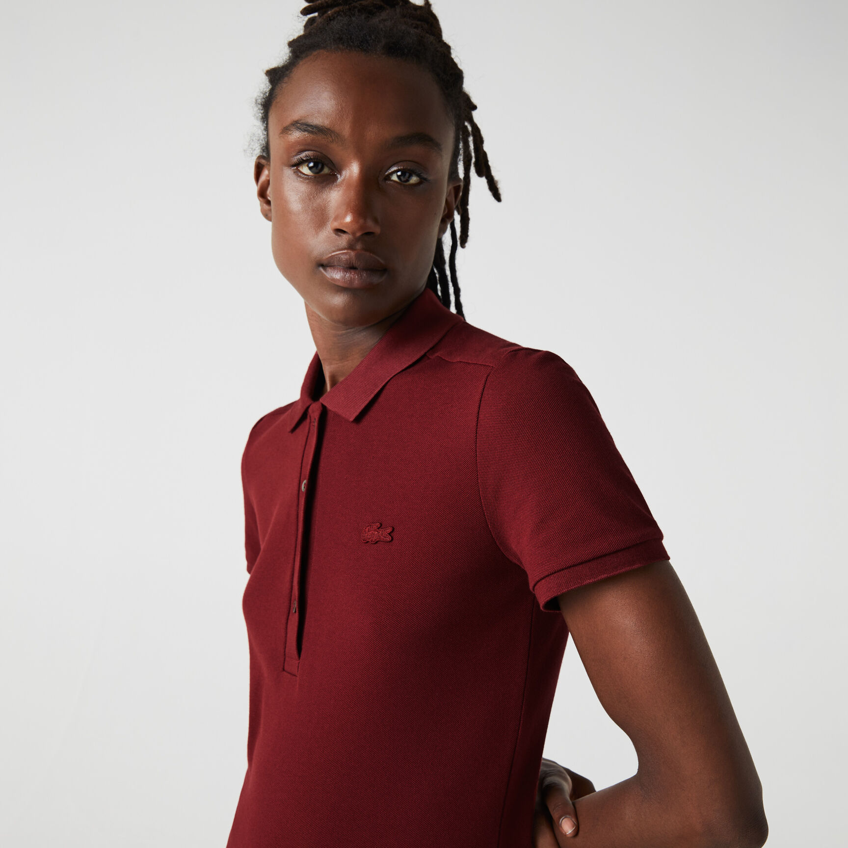 L.12.D Slim Fit Stretch Petit Pique Polo Shirt