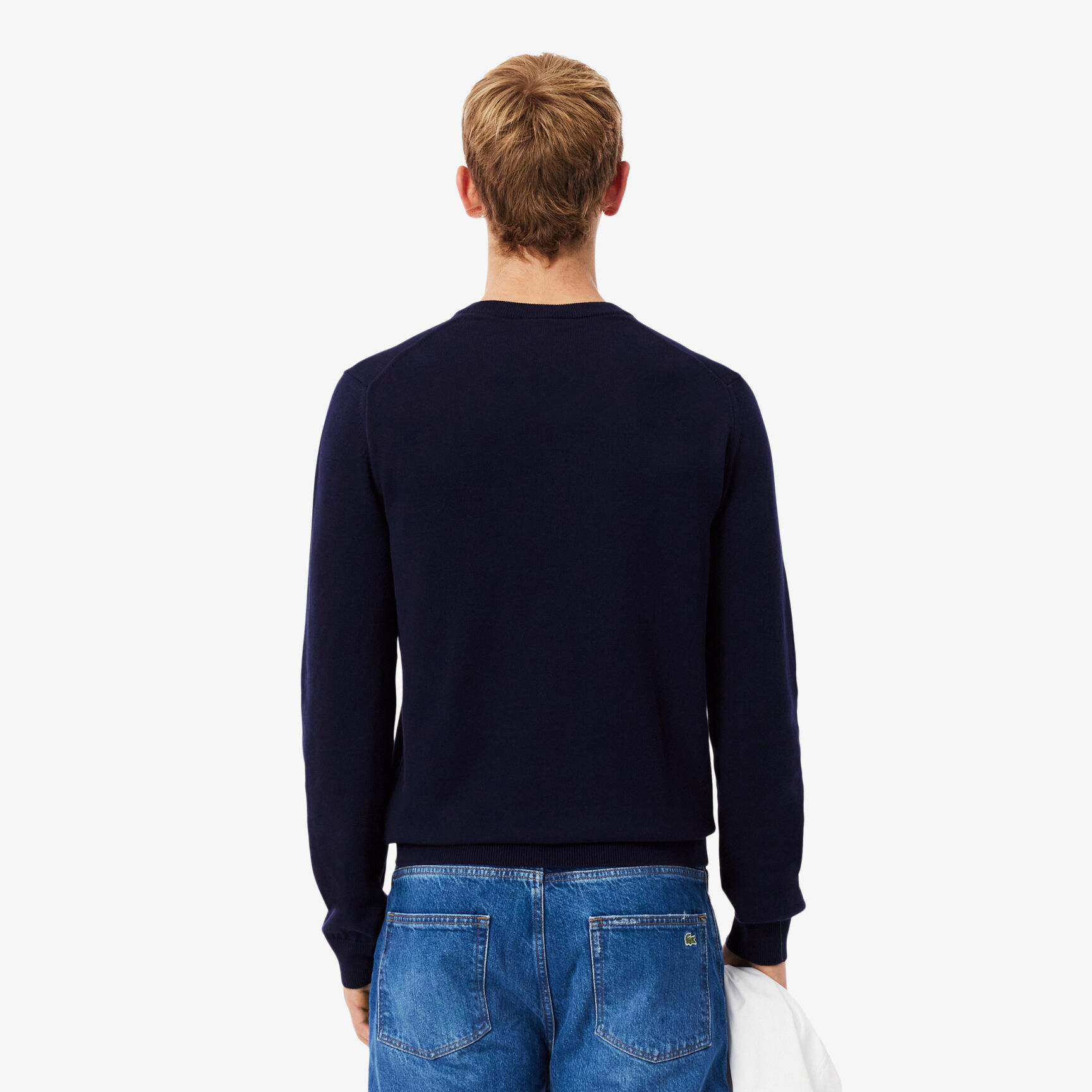 Monochrome Cotton V-neck Sweater Monochrome Cotton V-neck Sweater