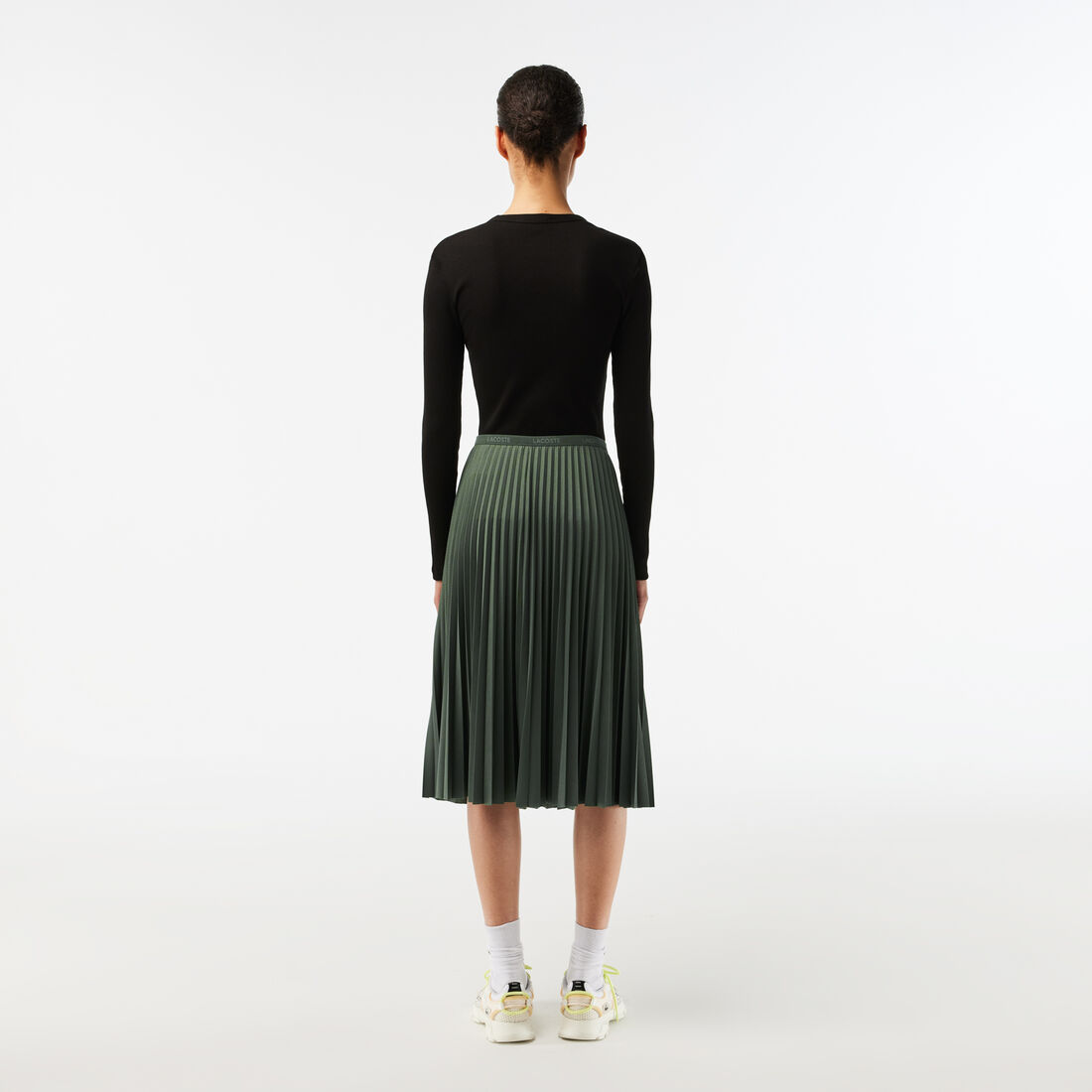 Elastic Waist Fluid Pleated Skirt Elastic Waist Fluid Pleated Skirt