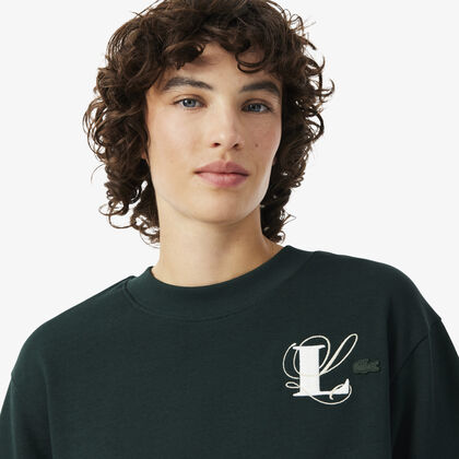 Oversized Embroidery Detail Jersey T-shirt lacoste oversized embroidery detail jersey t shirt