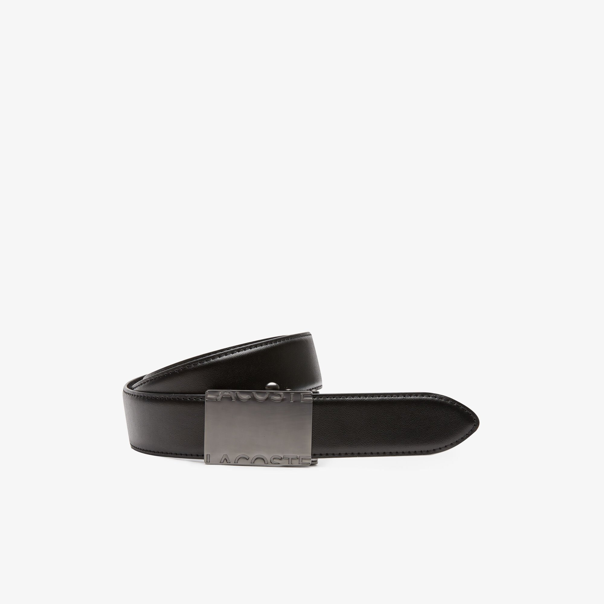 Buy Men s Lacoste Branded Metal Plate Belt Lacoste QA