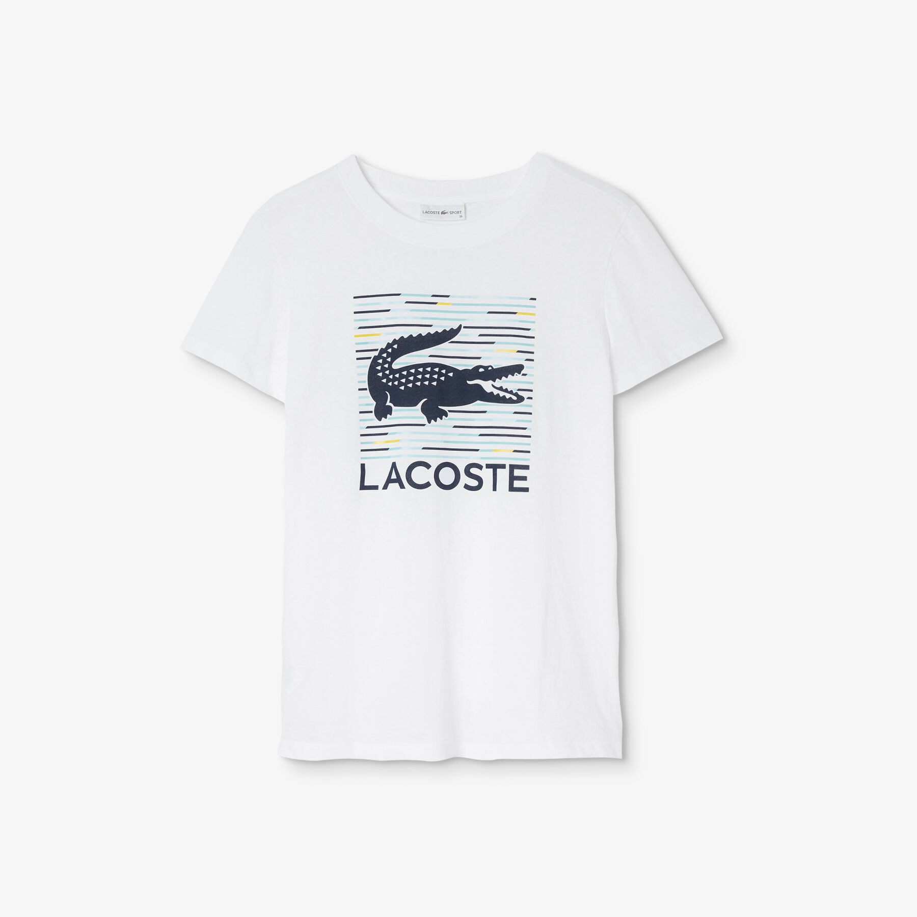 قميص تي- شيرت لرياضة التنس للسيدات من القطن الرقيق من مجموعة Lacoste SPORT لاكوست قميص تي شيرت لرياضة التنس للسيدات من القطن الرقيق من مجموعة lacoste sport
