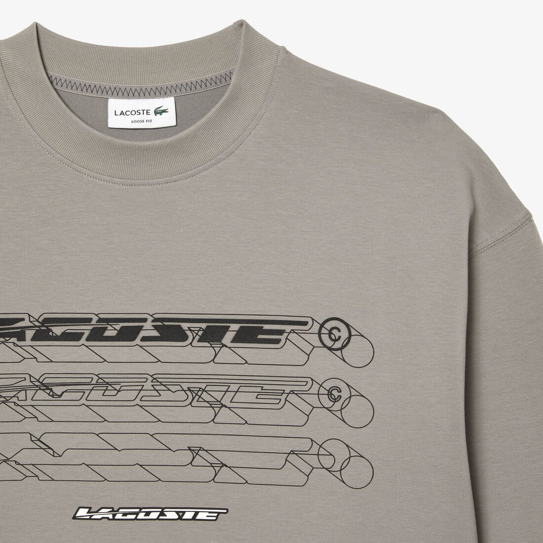 Men’s Lacoste Loose Fit Branded Sweatshirt Men’s Lacoste Loose Fit Branded Sweatshirt