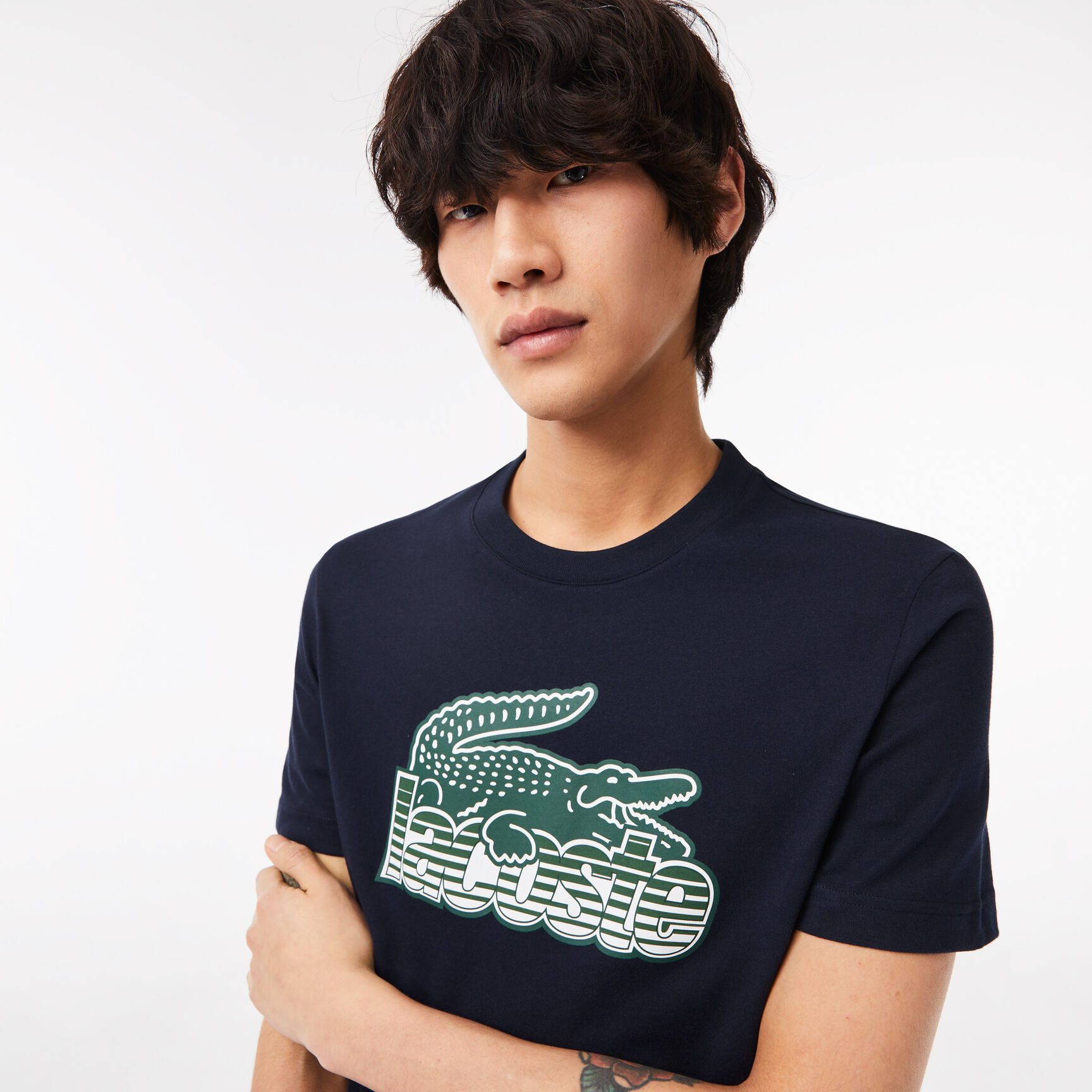 Men's Lacoste Cotton Jersey Print T-shirt