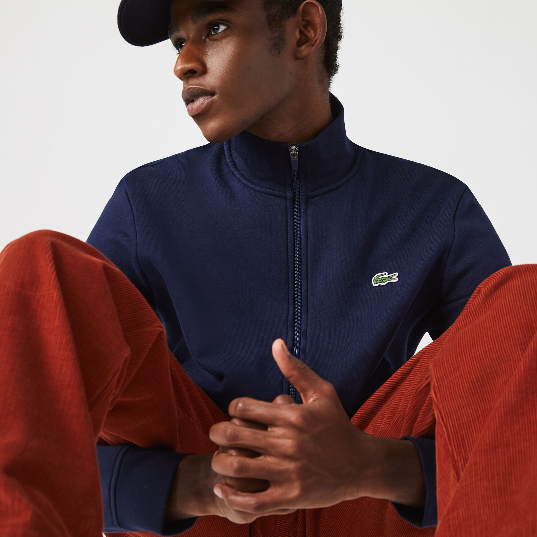 سويت شيرت من مزيج القطن الصوفي بسحاب مجموعة Lacoste SPORT للرجال سويت شيرت من مزيج القطن الصوفي بسحاب مجموعة Lacoste SPORT للرجال