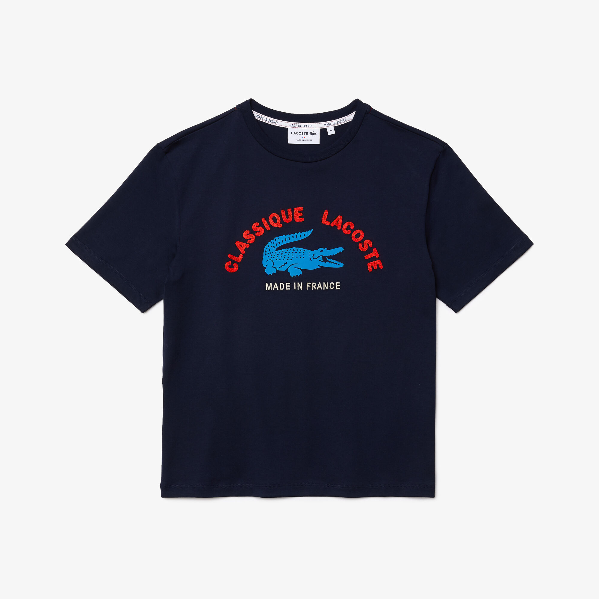 Women’s Made In France Embroidered Organic Cotton T-shirt Women’s Made In France Embroidered Organic Cotton T-shirt