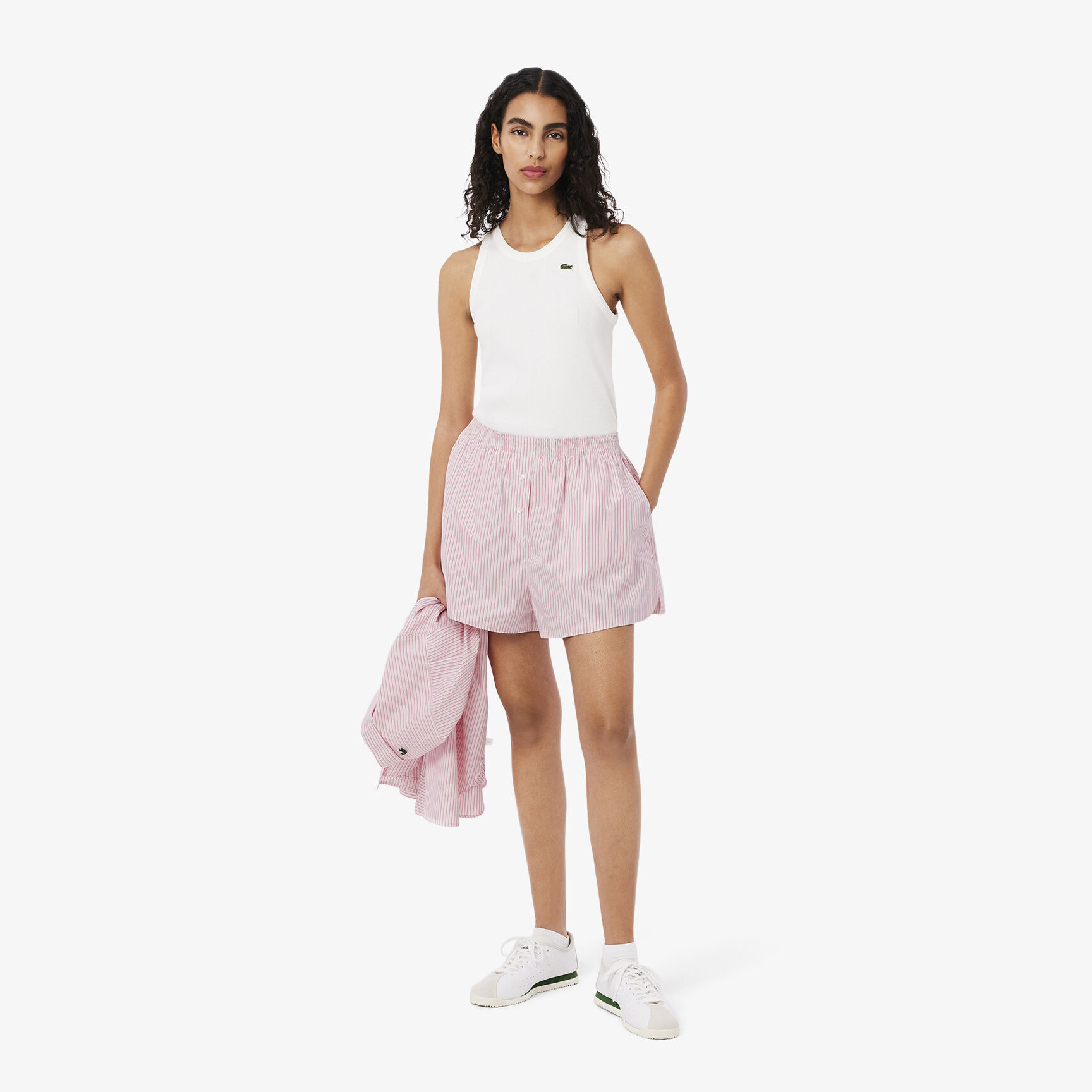 Wide Fit Lightweight Striped Poplin Shorts