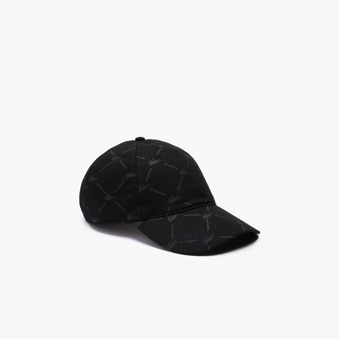 Unisex Lacoste LIVE Monogram Print Cotton Cap