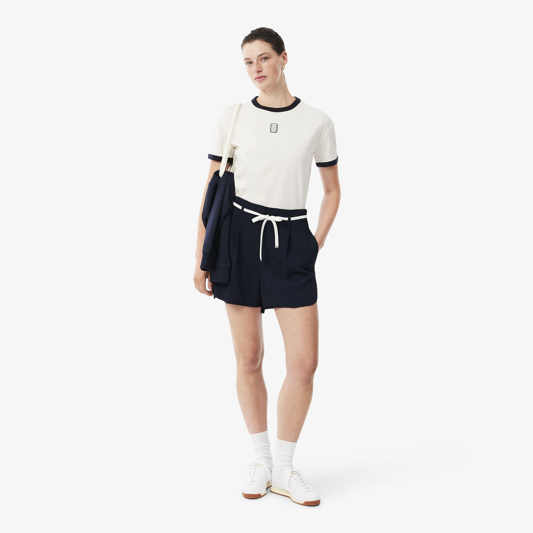 Embroidered Badge Jersey T-shirt lacoste embroidered badge jersey t shirt