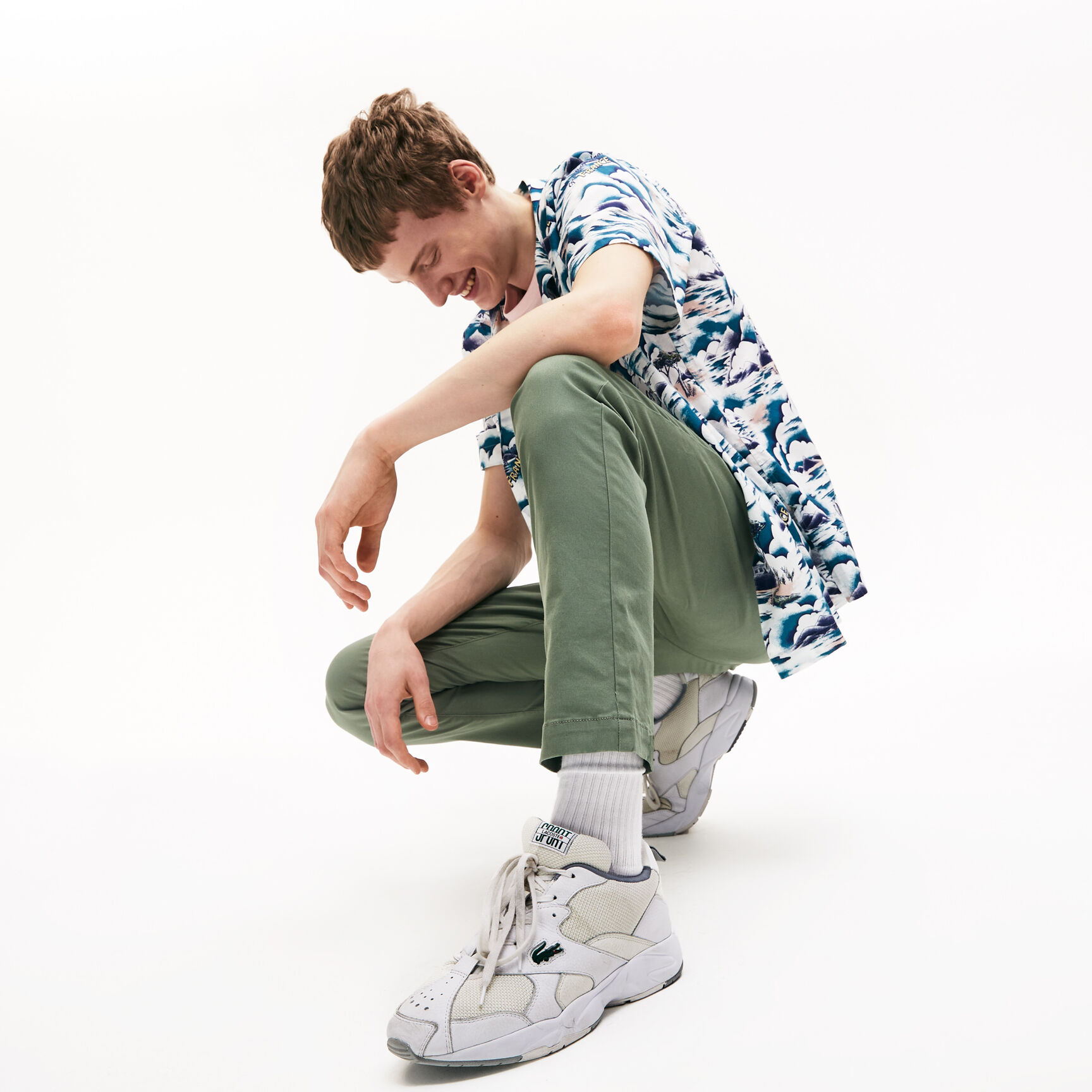 Men's Storm 96 Leather and Textile Trainers Men's Storm 96 Leather and Textile Trainers