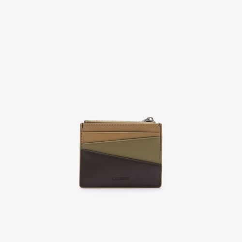 Men's Fitzgerald Zippered Smooth Leather Credit Card Holder