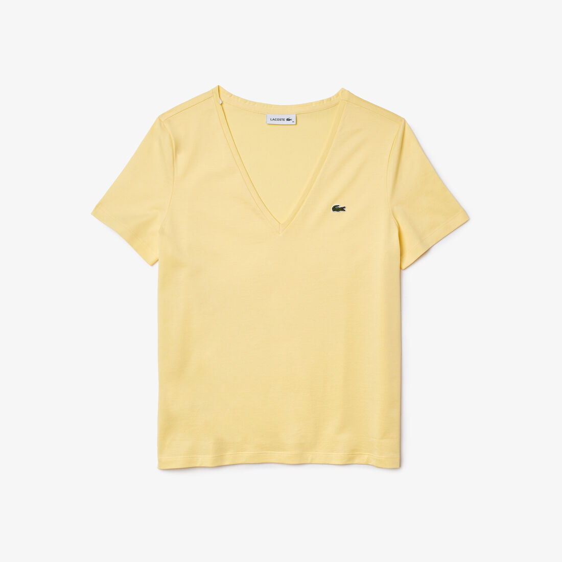 تي شيرت بقصّة عادية وطبعة مميزة لكلمة Lacoste