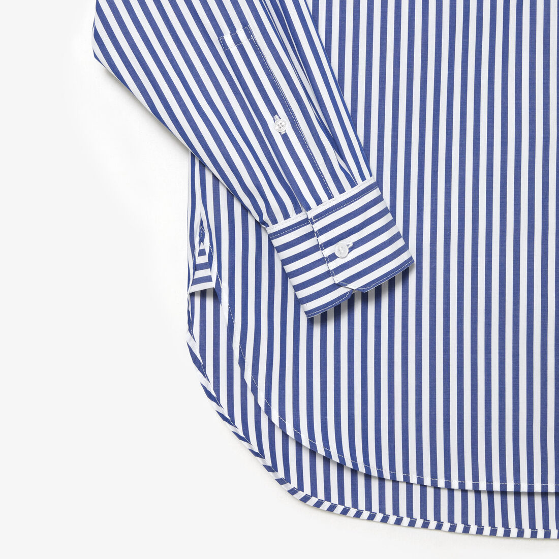 Women's Lacoste Striped Cotton Poplin Shirt Women's Lacoste Striped Cotton Poplin Shirt