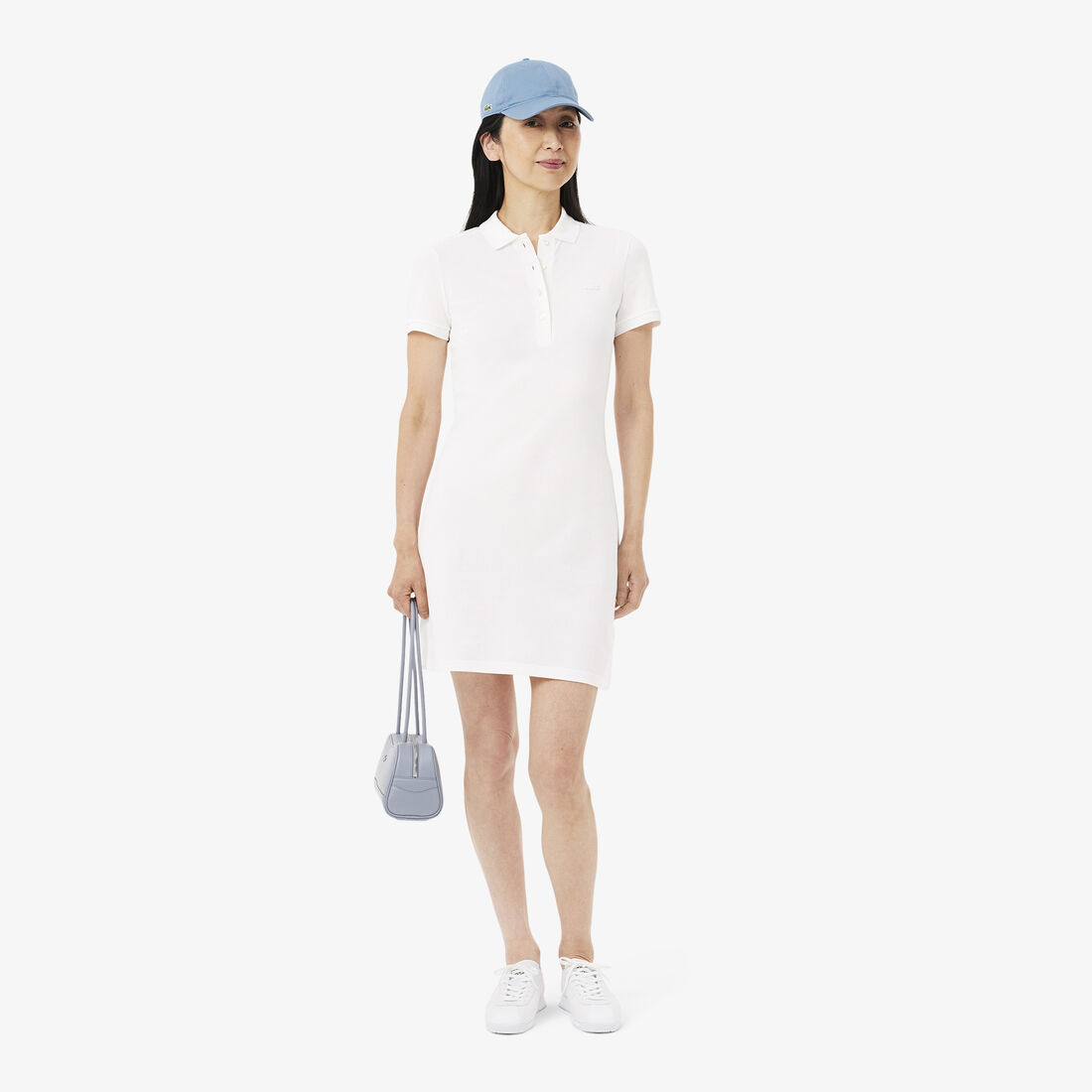 Slim Fit Stretch Petit Pique Polo Dress