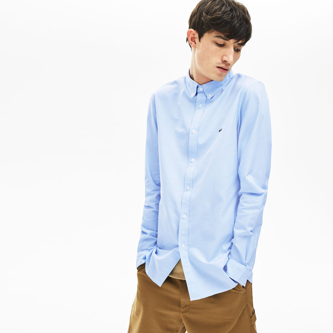 قميص للرجال ذو قصة ضيقة من قطن أوكسفورد المرن قميص للرجال ذو قصة ضيقة من قطن أوكسفورد المرن