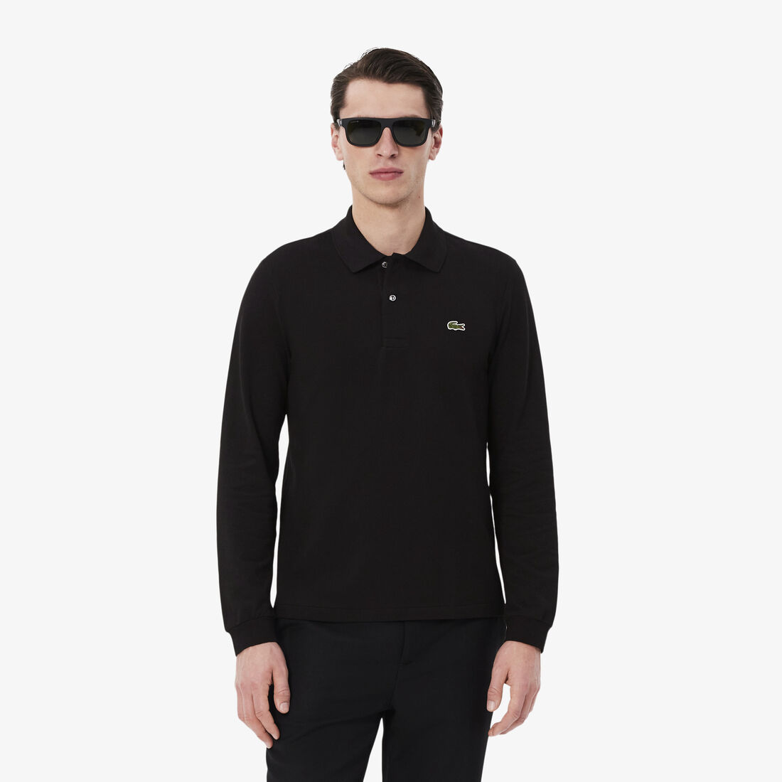 Classic Fit Long Sleeved L.12.12 Polo Shirt