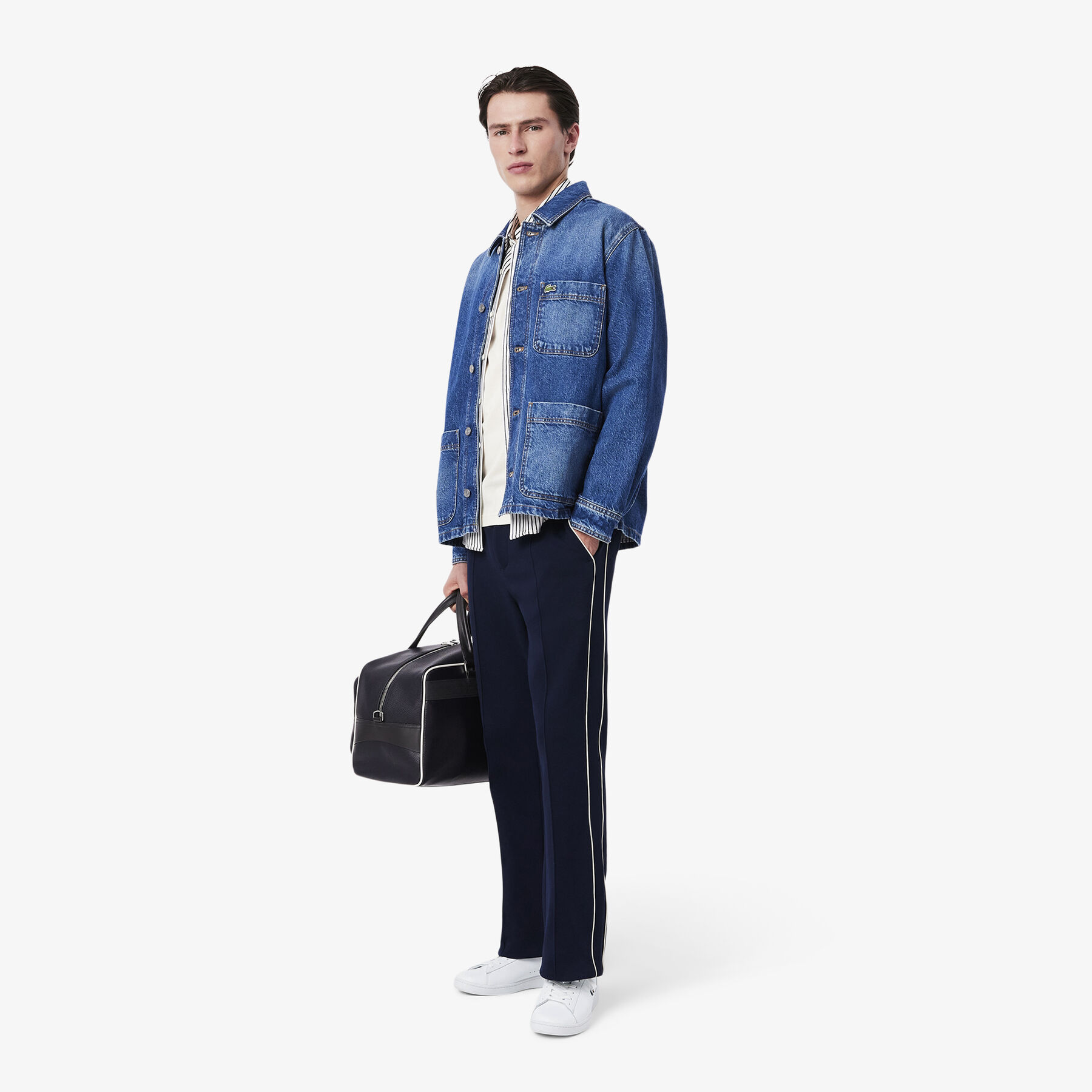 Men's Carnaby Set Leather Sneakers lacoste men s carnaby set leather sneakers