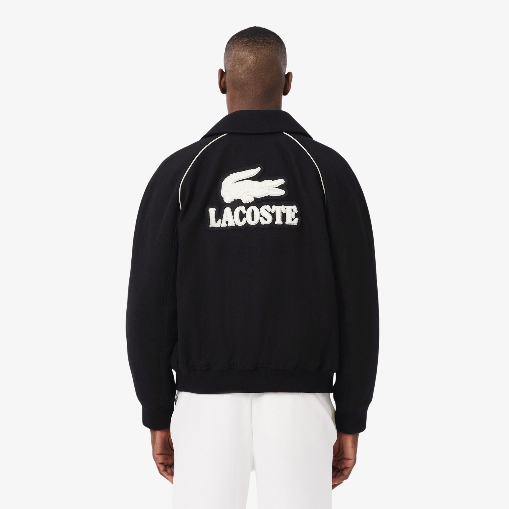 Badge Accent Wool Varsity Jacket Badge Accent Wool Varsity Jacket