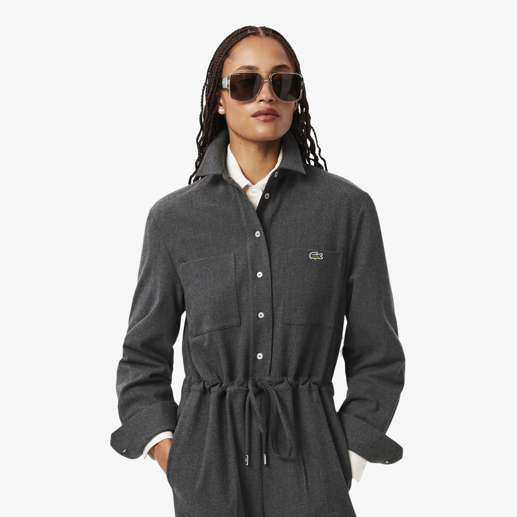 Long Sleeved Flannel Jumpsuit