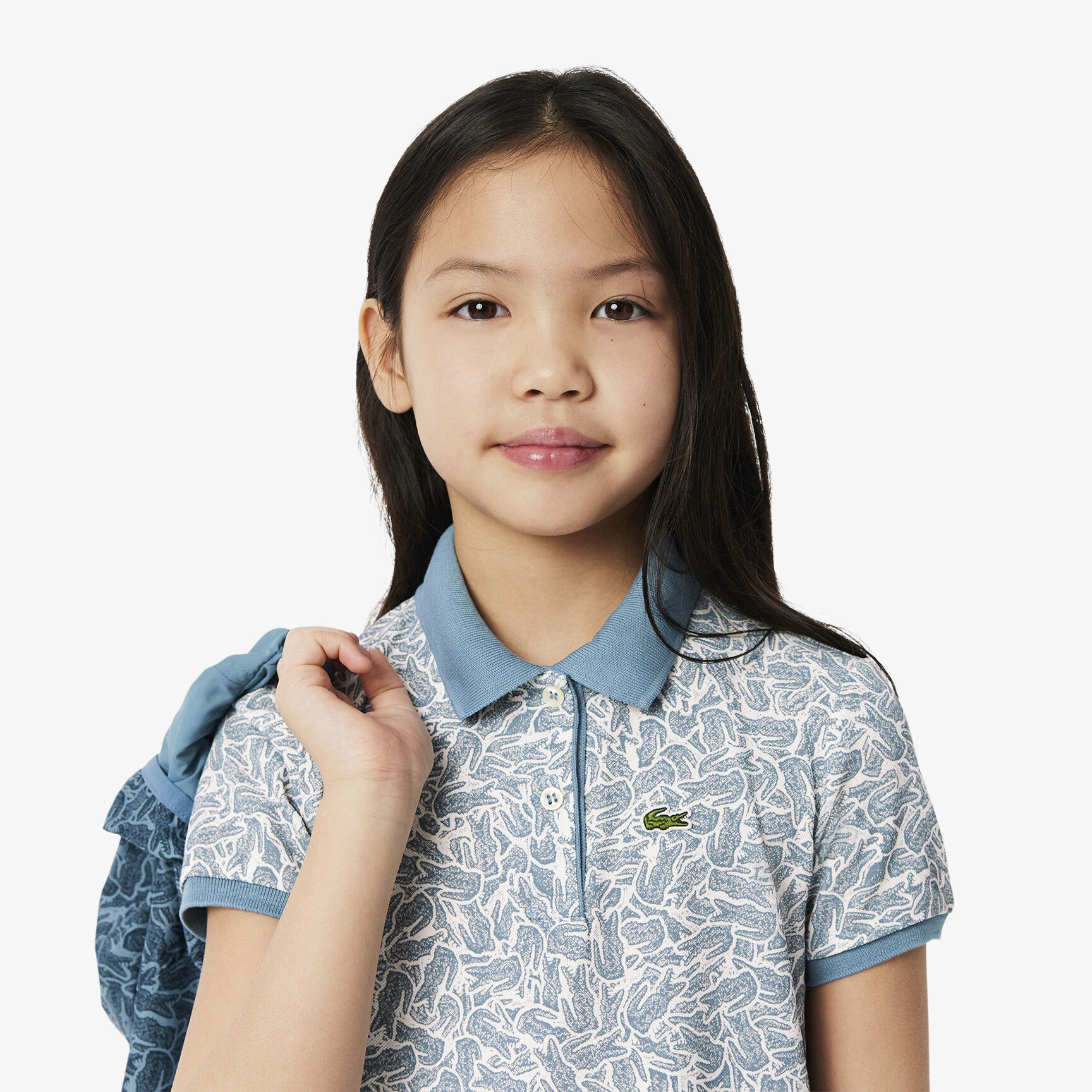 Printed Cotton Polo Dress