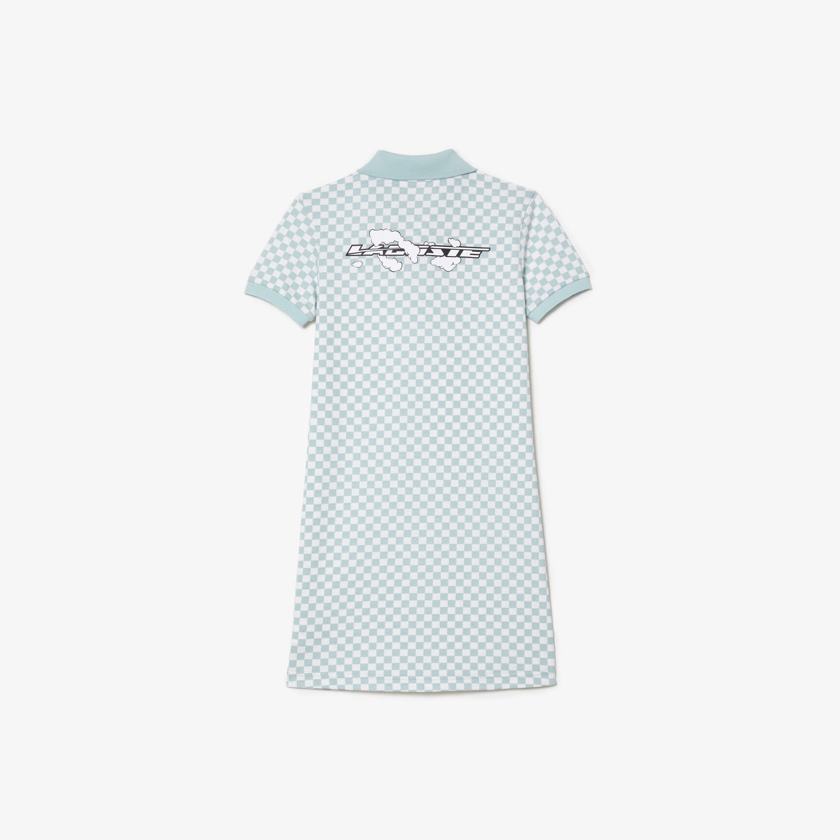 Girls’ Lacoste Check Print Organic Cotton Polo Dress Girls’ Lacoste Check Print Organic Cotton Polo Dress