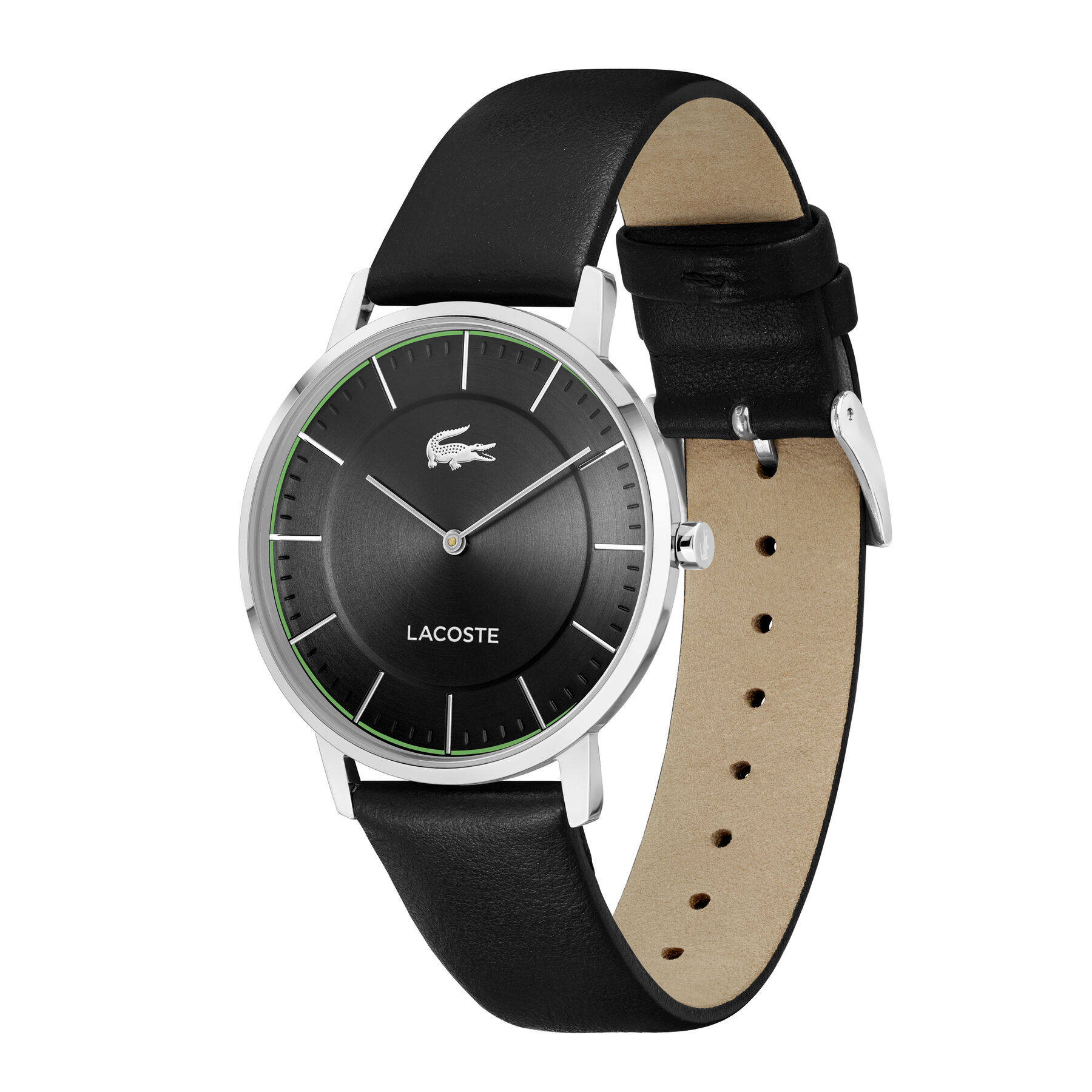 Lacoste Crocorigin Mens Black Dial Watch Lacoste Crocorigin Mens Black Dial Watch