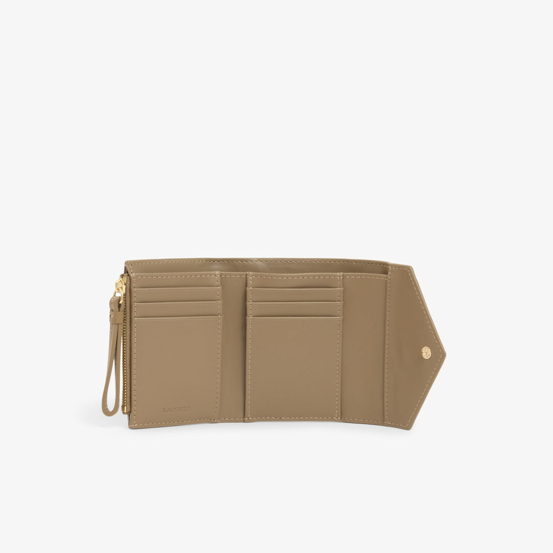 lacoste crocodelle leather billfold