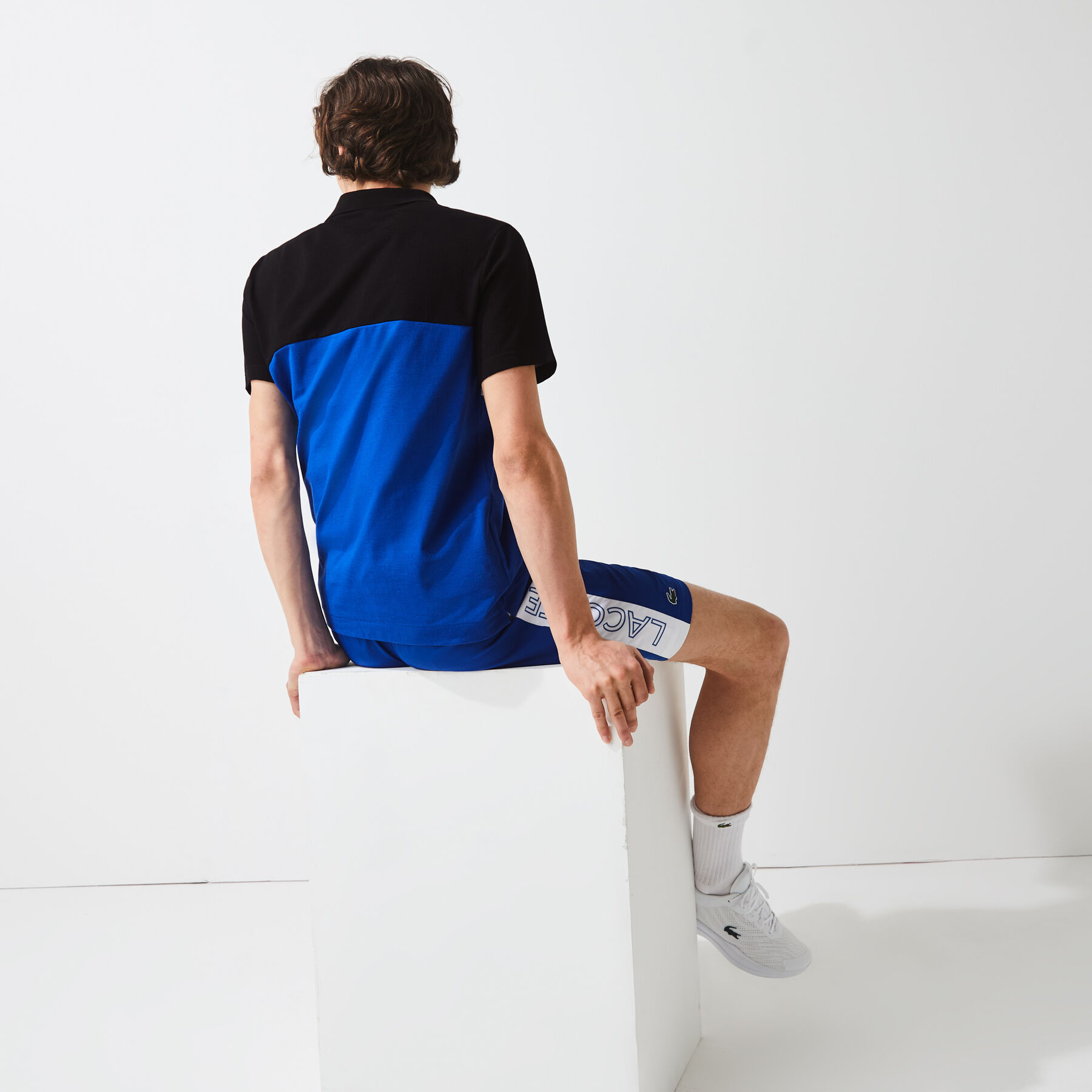 Men&rsquo;s Lacoste SPORT Ultra-Light Colourblock Tennis Polo Shirt