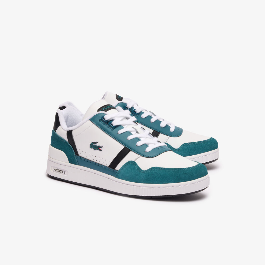 حذاء رياضي رجالي من الجلد بشعار الماركة T-Clip حذاء رياضي رجالي من الجلد بشعار الماركة T-Clip