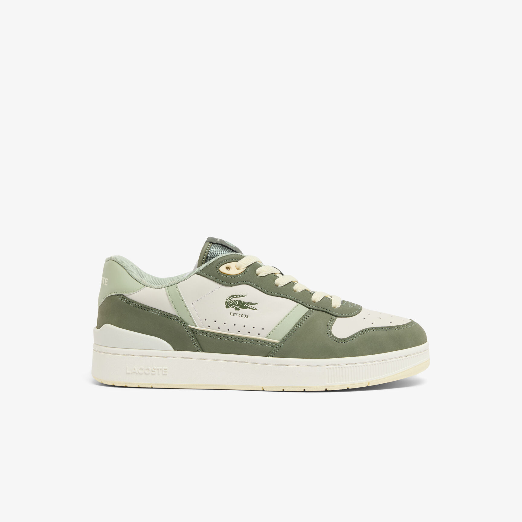 حذاء رياضي رجالي من الجلد بتصميم مشبك على شكل حرف T