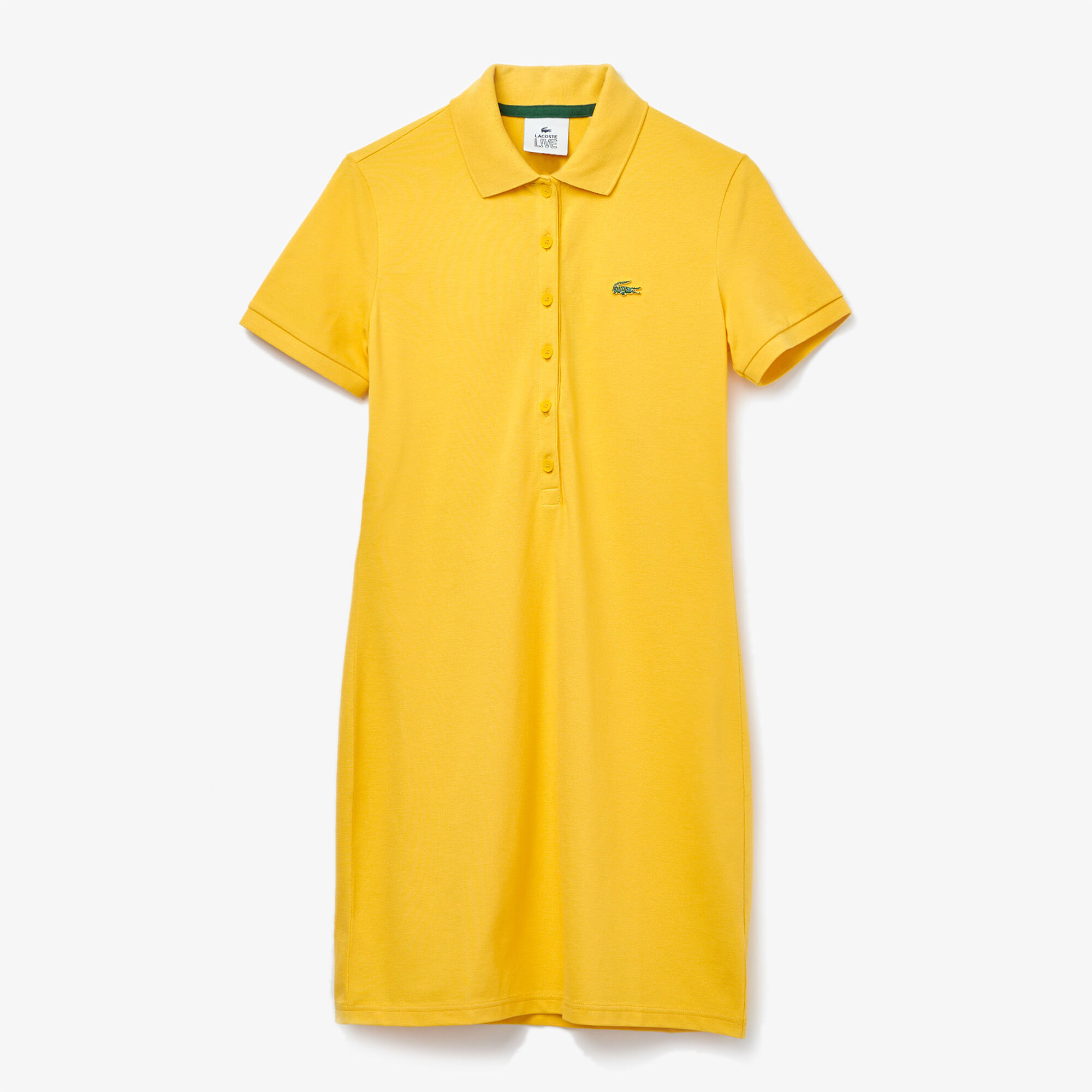 Buy Women s Lacoste LIVE Stretch Cotton Pique Polo Dress Lacoste QA