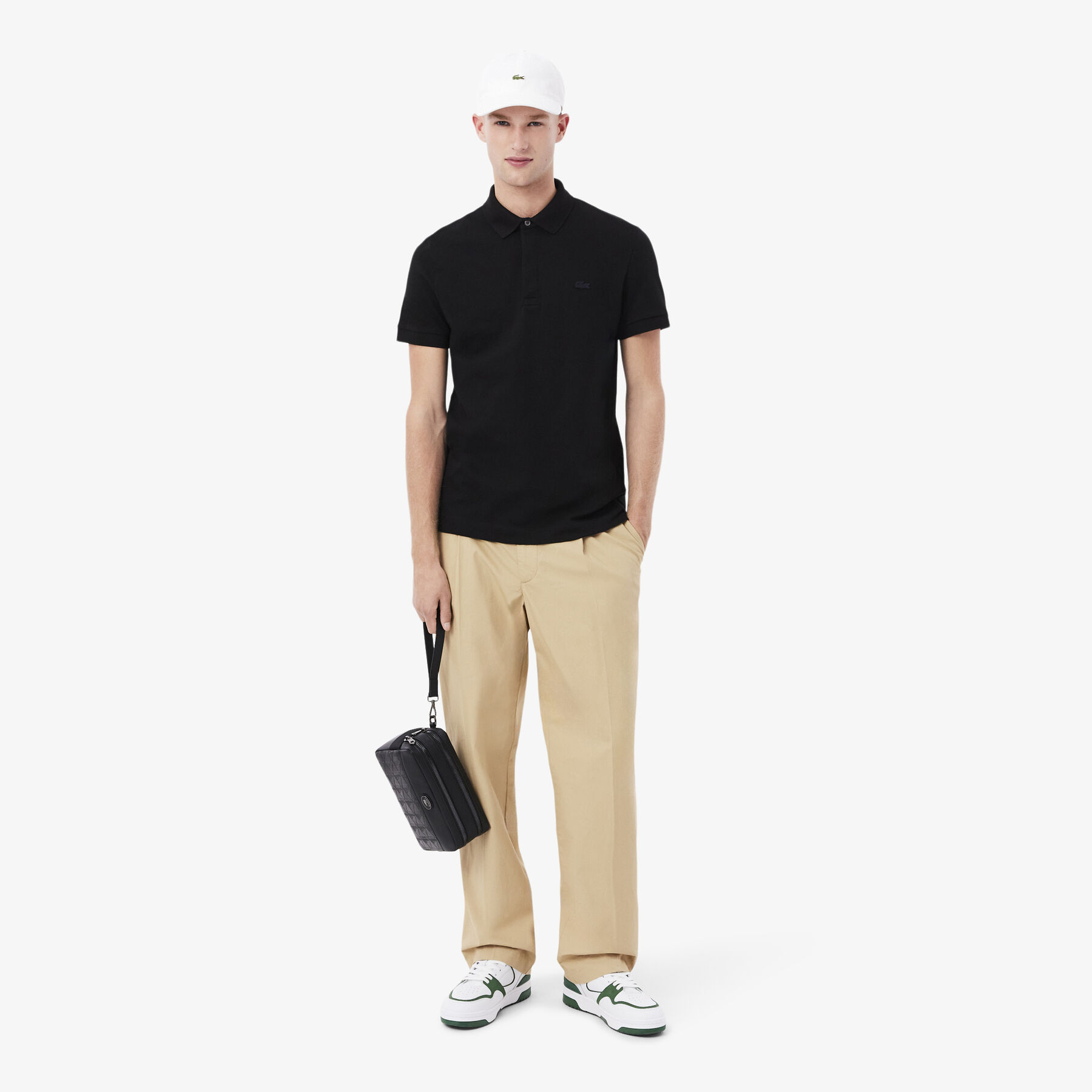 Men's Courtcage Set Leather Sneakers lacoste men s courtcage set leather sneakers