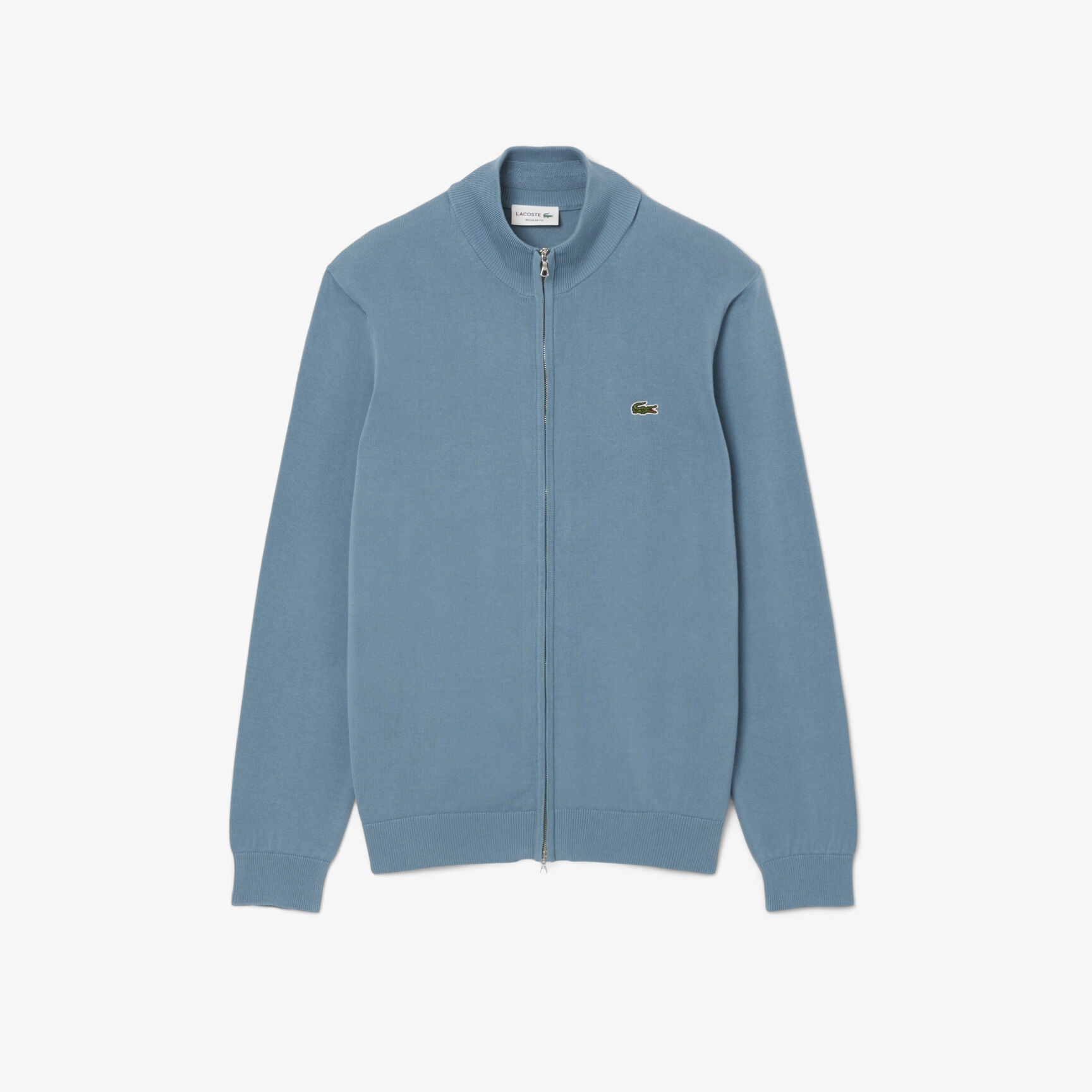 Zipped High Neck Cotton Sweater Zipped High Neck Cotton Sweater