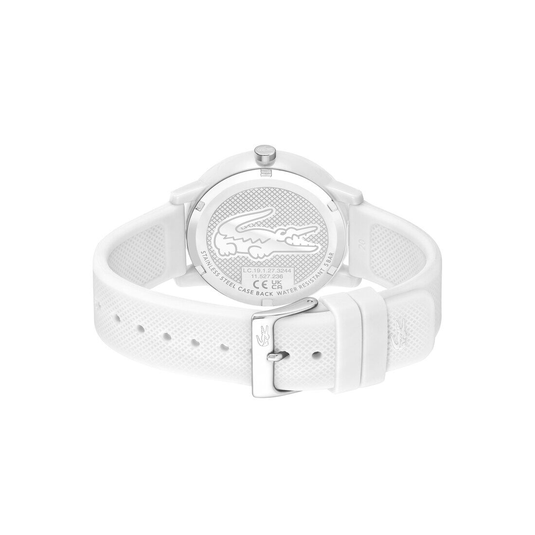 ساعة رجالية بسوار سيليكون أبيض ساعة رجالية بسوار سيليكون أبيض