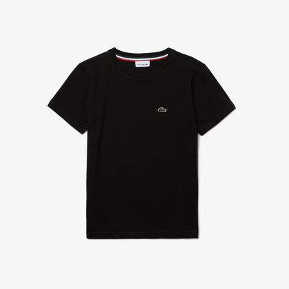 Kids' Crew Neck Cotton Jersey T-shirt