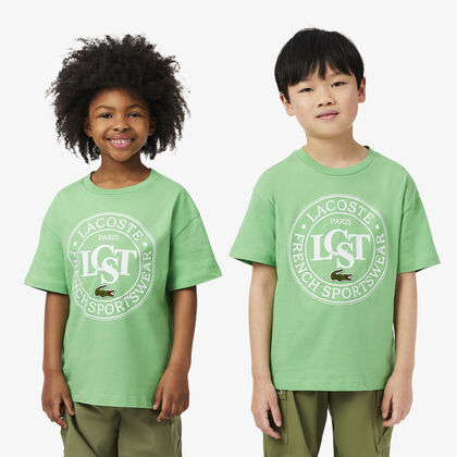 Contrast Badge Cotton T-shirt