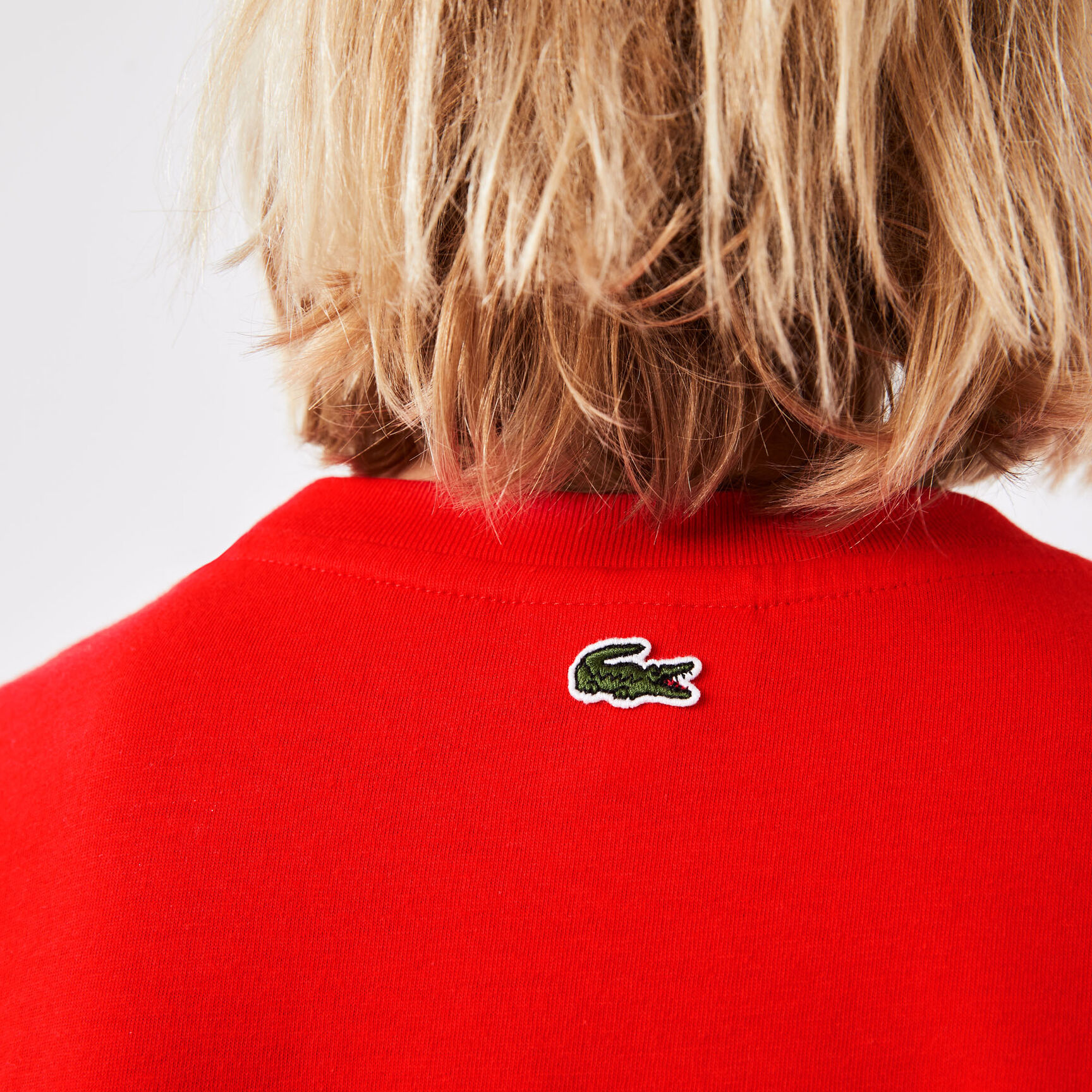 Kids' Lacoste Contrast Branded Cotton Jersey T-shirt Kids' Lacoste Contrast Branded Cotton Jersey T-shirt