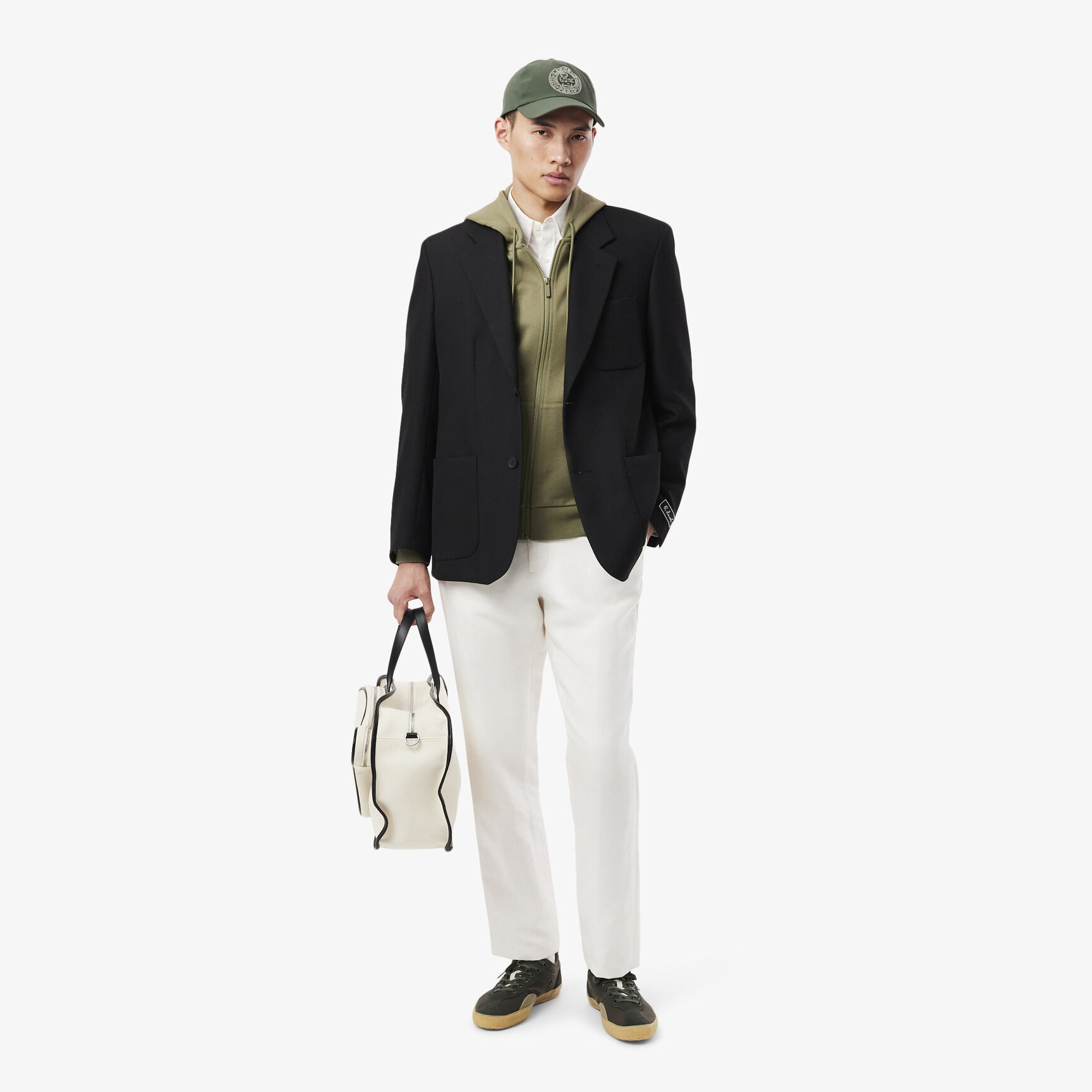 Classic Fit Zipped Fleece Sweatshirt